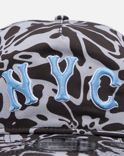 New Era New York Mets 'Brushed Cotton' 19TWENTY Strapback Black/Light Blue