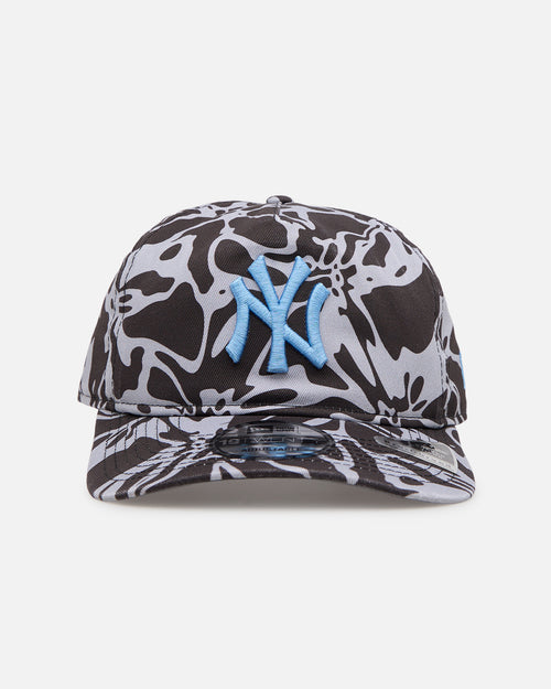 New Era New York Yankees 'Brushed Cotton' 19TWENTY Strapback Black/Light Blue