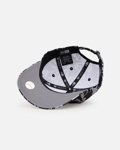 New Era New York Yankees 'Brushed Cotton' 19TWENTY Strapback Black/Light Blue