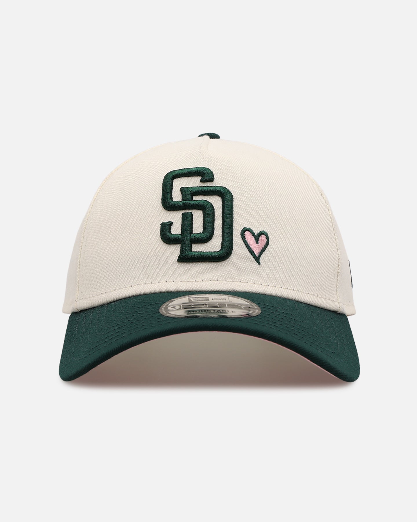New Era San Diego Padres 'Pink Satin Hearts Green' 9FORTY A-Frame