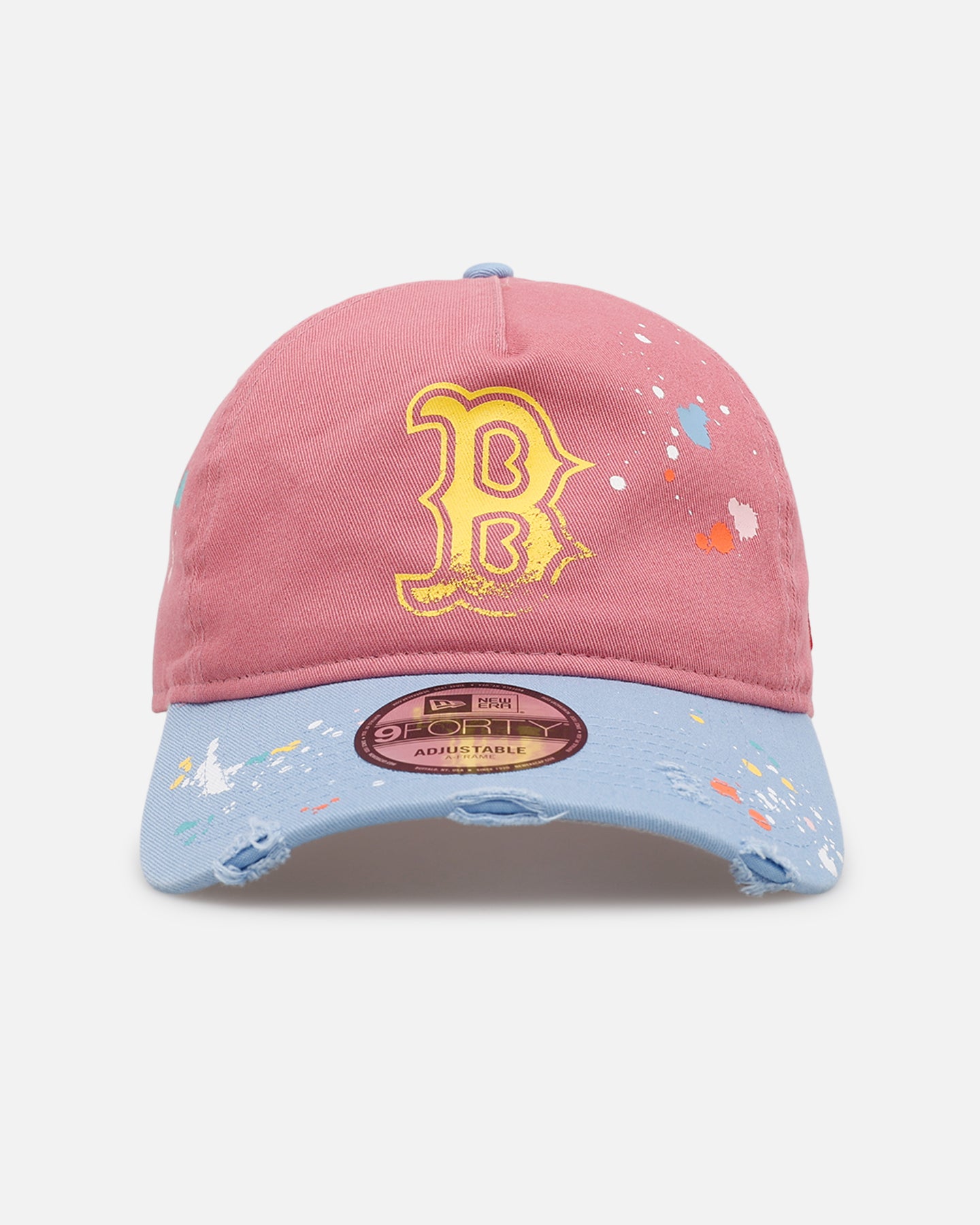 New Era Boston Red Sox 'Seasoned' 9FORTY A-Frame Strapback Pink
