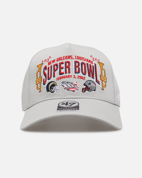 47 Brand New England Patriots Vs St. Louis Rams 'Vintage Super Bowl' XXXVI '47 Offside Strapback Grey