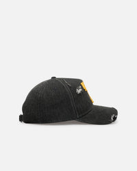 New Era Texas Rangers 'Distressed Denim 2.0' 9FORTY A-Frame Strapback Black