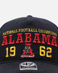47 Brand Alabama 'College Champs' 1962 Champs Hitch Snapback Vintage Black