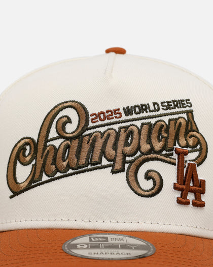 New Era Los Angeles Dodgers 'World Series Champs 2025' 9FIFTY Snapback Brown