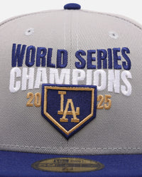 New Era Los Angeles Dodgers 'World Series Champs 2025' 59FIFTY Fitted Grey/Blue