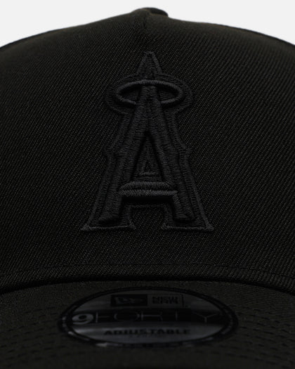 New Era Los Angeles Angels 'Easy Black' 9FORTY A-Frame Snapback Black/Black