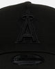 New Era Los Angeles Angels 'Easy Black' 9FORTY A-Frame Snapback Black/Black