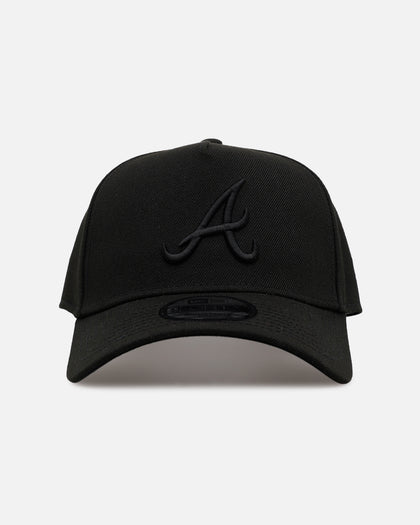 New Era Atlanta Braves 'Easy Black' 9FORTY A-Frame Snapback Black/Black