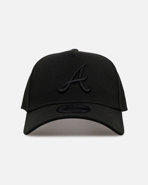 New Era Atlanta Braves 'Easy Black' 9FORTY A-Frame Snapback Black/Black