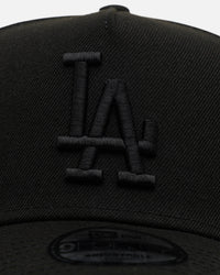 New Era Los Angeles Dodgers 'Easy Black' 9FORTY A-Frame Snapback Black/Black