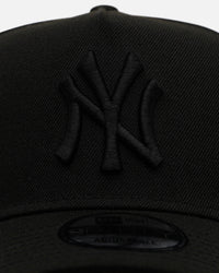 New Era New York Yankees 'Easy Black' 9FORTY A-Frame Snapback Black/Black