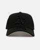 New Era Oakland Athletics 'Easy Black' 9FORTY A-Frame Snapback Black/Black