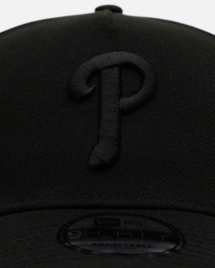 New Era Philadelphia Phillies 'Easy Black' 9FORTY A-Frame Snapback Black/Black