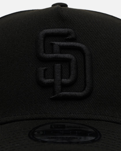 New Era San Diego Padres 'Easy Black' 9FORTY A-Frame Snapback Black/Black