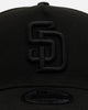 New Era San Diego Padres 'Easy Black' 9FORTY A-Frame Snapback Black/Black