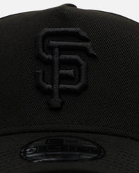 New Era San Francisco Giants 'Easy Black' 9FORTY A-Frame Snapback Black/Black