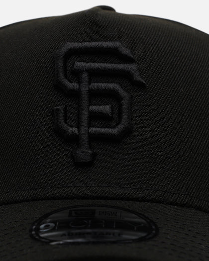 New Era San Francisco Giants 'Easy Black' 9FORTY A-Frame Snapback Black/Black