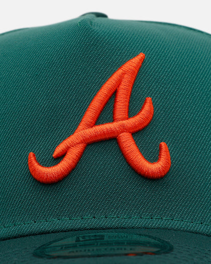 New Era Atlanta Braves 'Citrus 2.0' 9FORTY A-Frame Snapback Dark Green/Orange