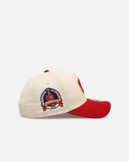New Era Calgary Flames 'Team Color Visor' 9FORTY A-Frame Snapback Chrome/Official Team Color