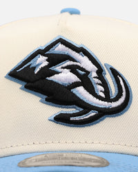 New Era Utah Mammoth 'Team Color Visor' 9FORTY A-Frame Snapback Chrome/Official Team Color