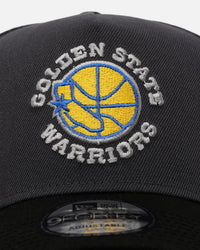 New Era Golden State Warriors 'Stealth 2.0' 9FORTY A-Frame Snapback Graphite