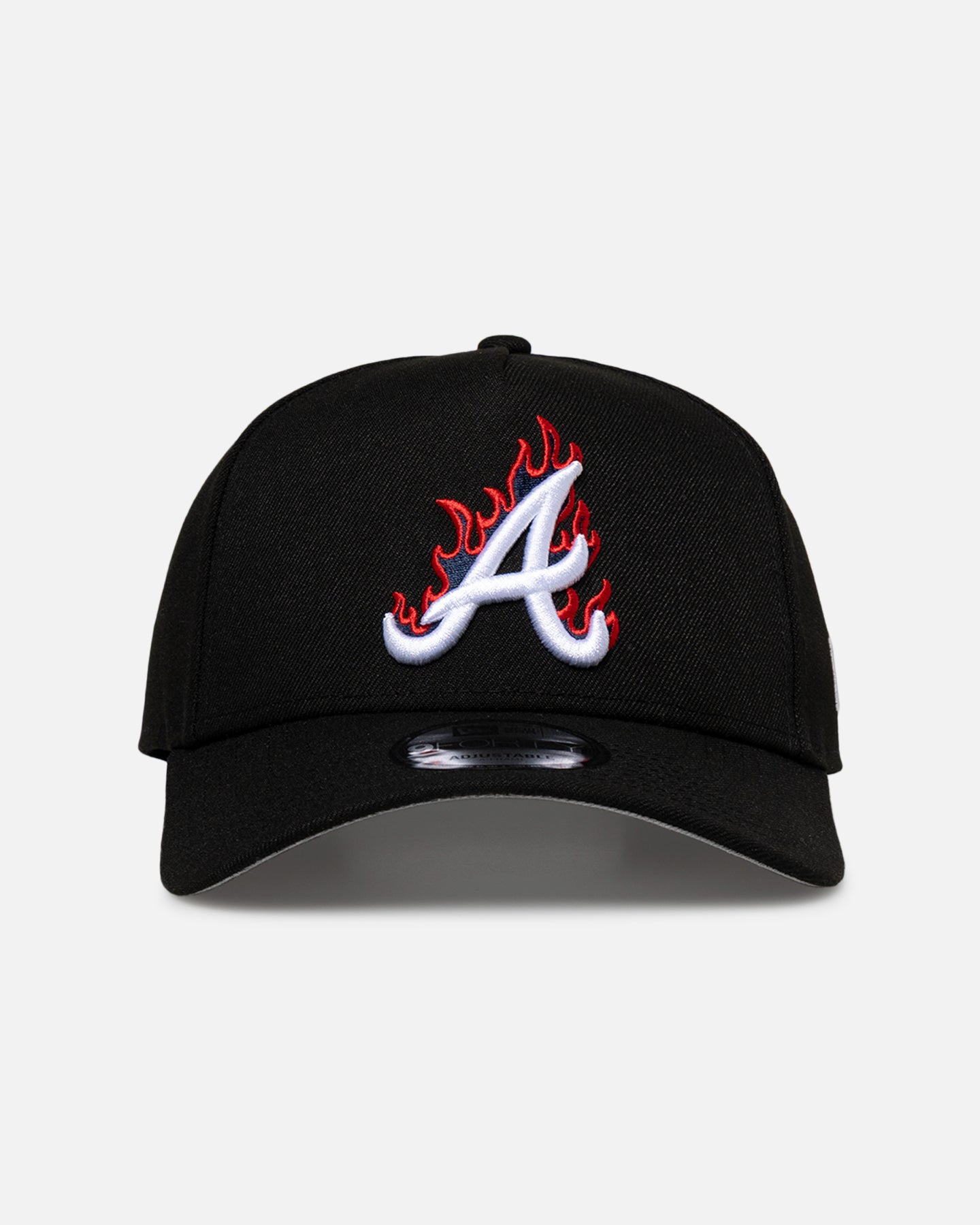 New Era Atlanta Braves 'Flame Logo' 9FORTY A-Frame Snapback Black