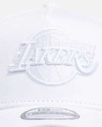 New Era Los Angeles Lakers 'Optic White' 9FORTY A-Frame Snapback Optic White
