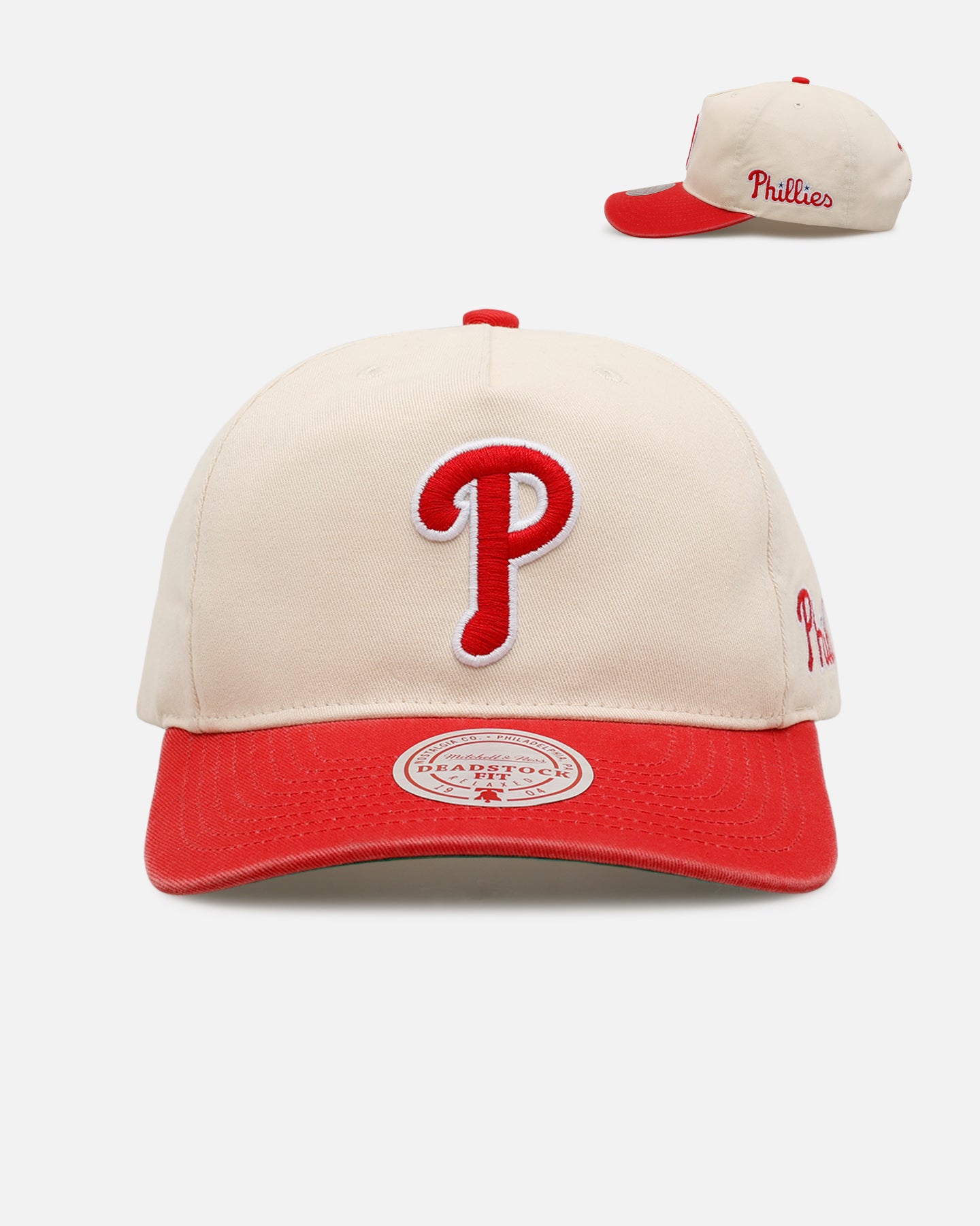 THE CAP 別注 Philadelphia Phillies スタジャン Mitchell & Ness Philadelphia Phillies 'Washed Cotton' Deadstock