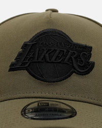New Era Los Angeles Lakers 'Easy Olive' 9FORTY A-Frame Snapback Olive