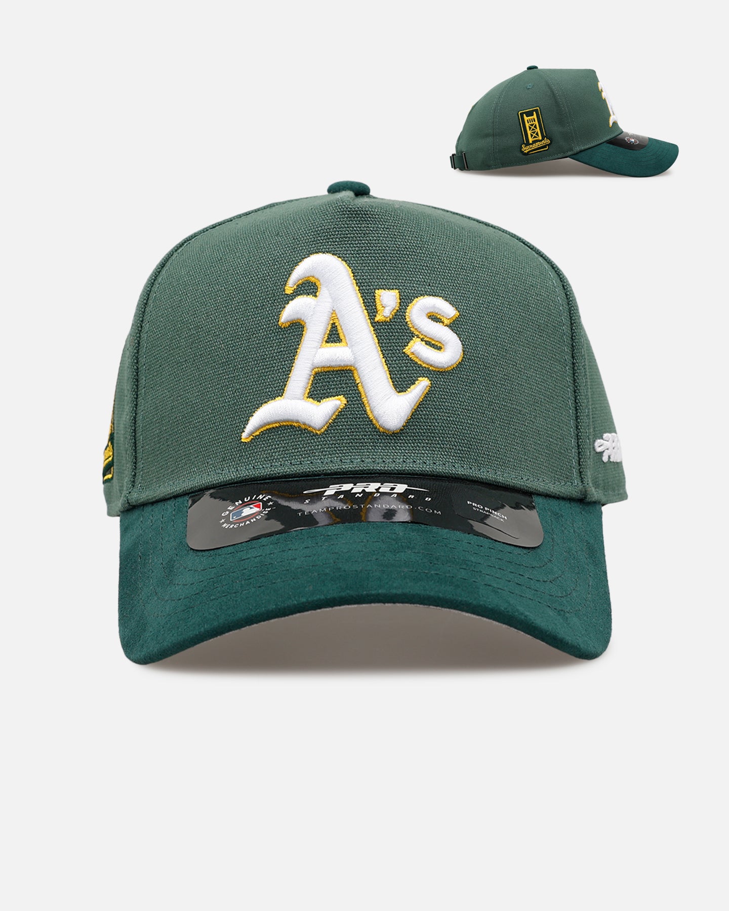 Pro Standard Oakland Athletics 'Team Color Suede' Pro Pinch