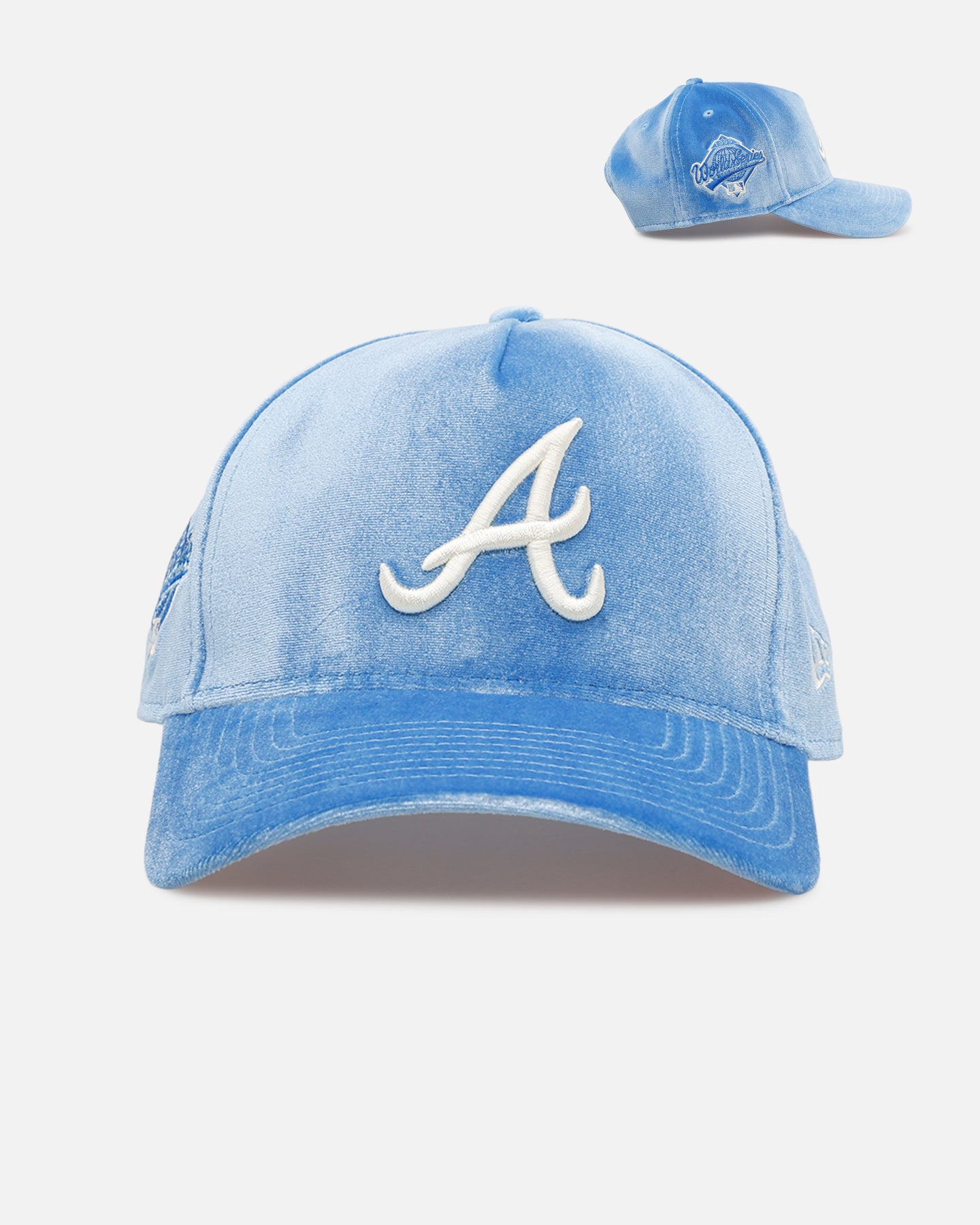 New Era Atlanta Braves 'Sky Velvet' 9FORTY A-Frame Snapback Sky