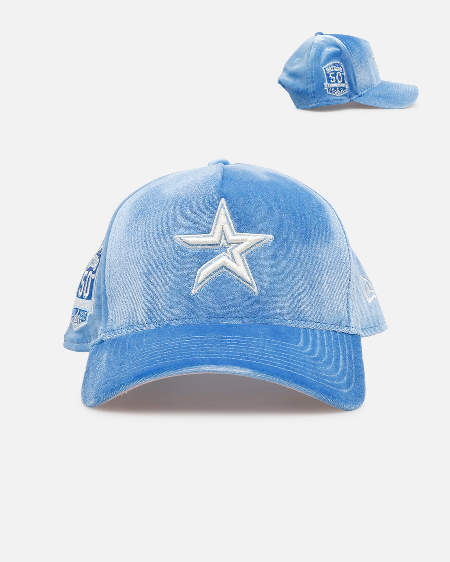 ASTRO CRAFT ブルーハワイ New Era Houston Astros 'Sky Velvet' 9FORTY A-Frame Snapback Sky
