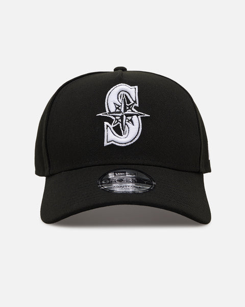 New Era Seattle Mariners 'Easy Black and White' 9FORTY A-Frame