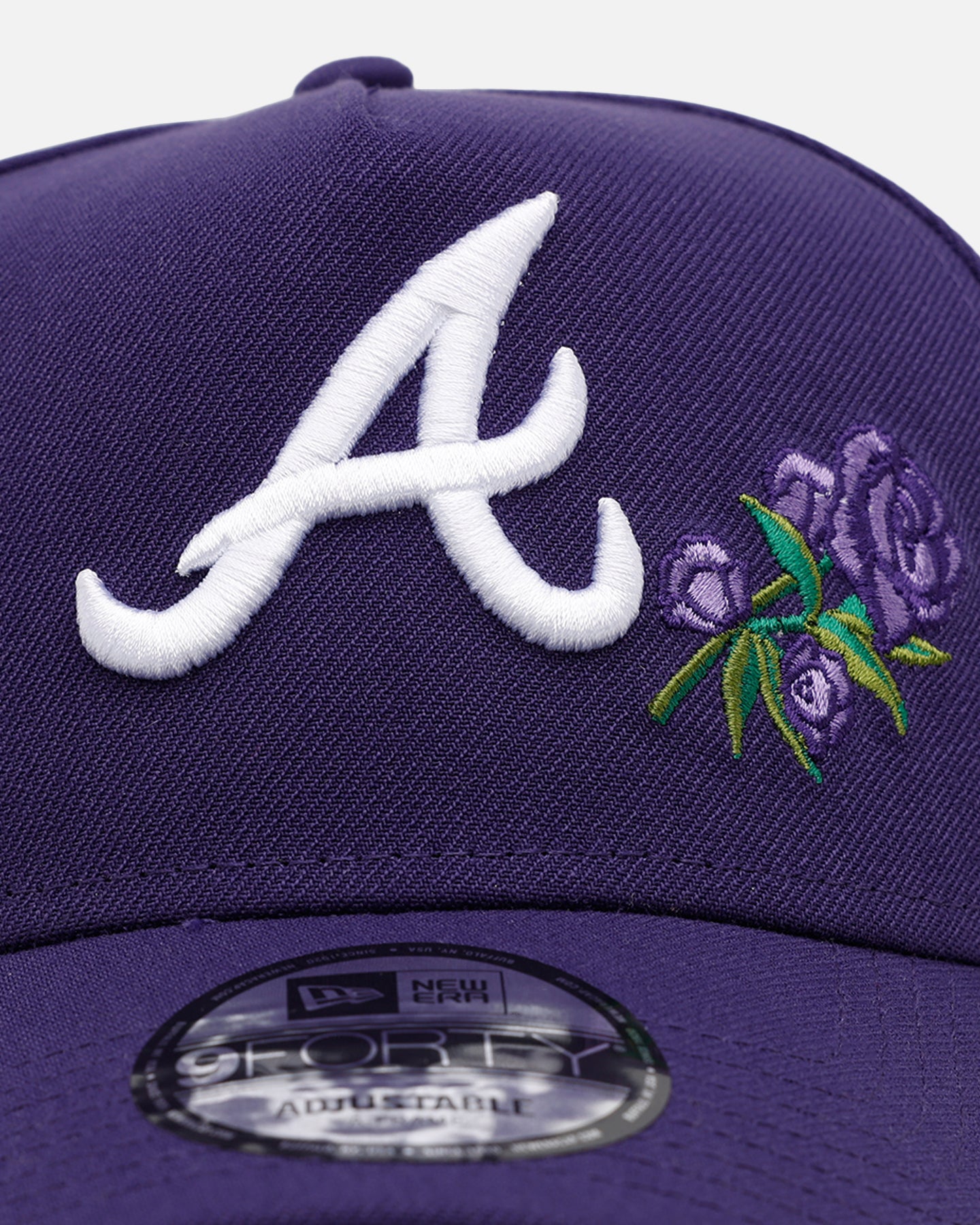 New Era Atlanta Braves 'Purple Rose' 9FORTY A-Frame Snapback