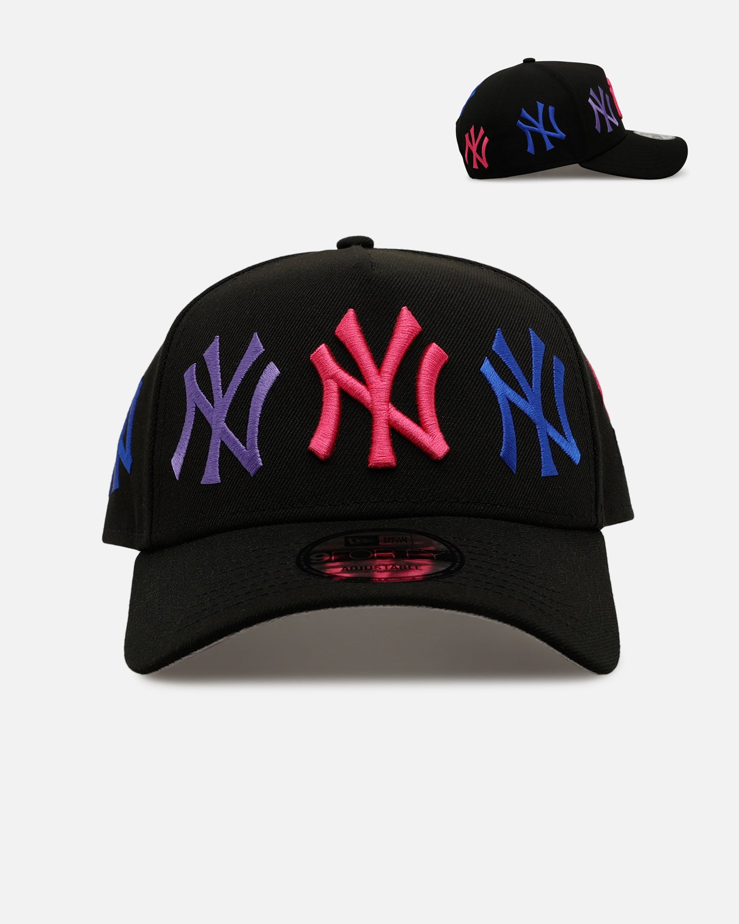 New Era New York Yankees 'Dancing Logos' 9FORTY A-Frame Snapback