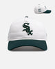 New Era Chicago White Sox 'Dark Green Chrome' 9FORTY A-Frame Snapback White/Green