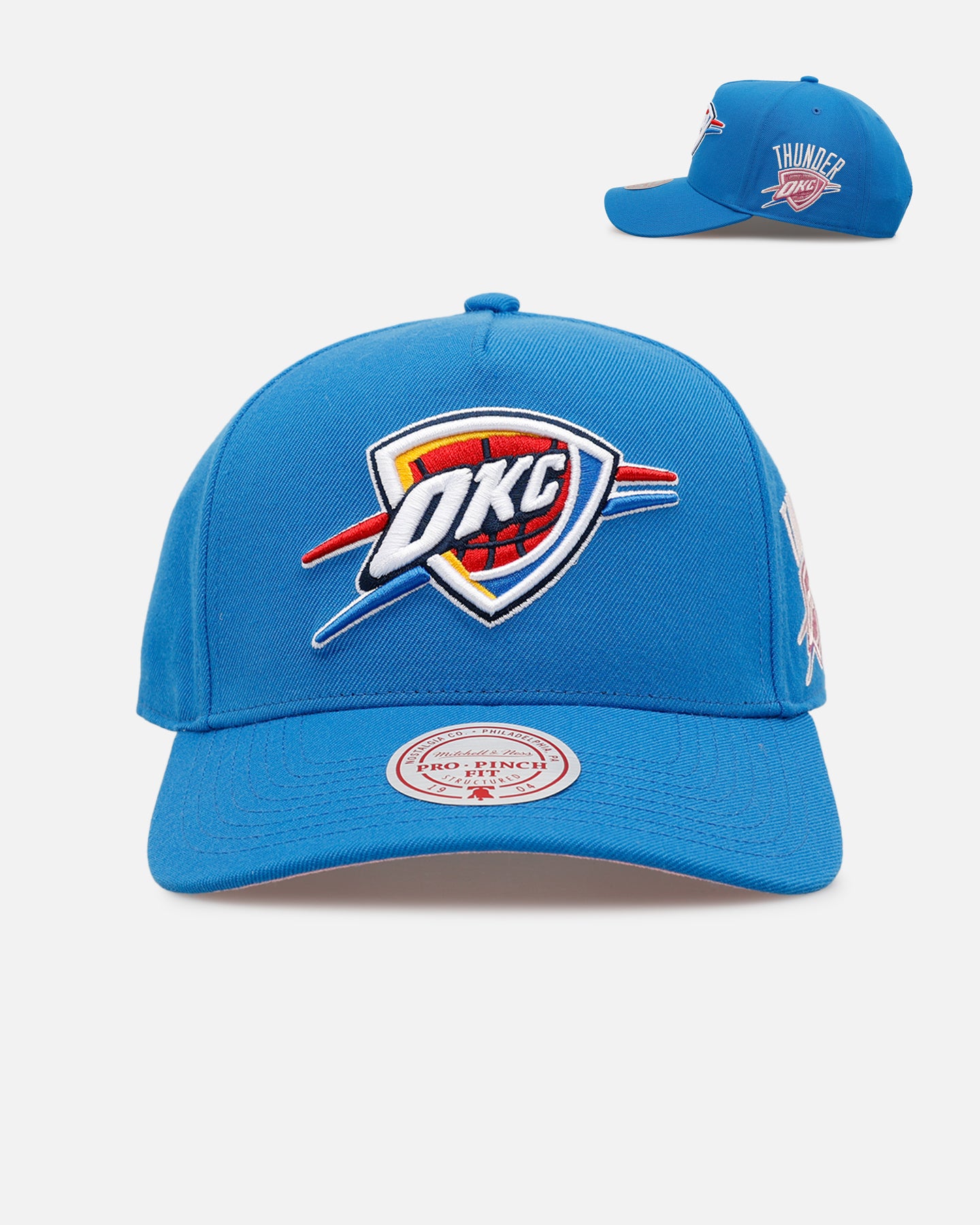 桃Moonz Mx USA旧キャップ Mitchell & Ness Oklahoma City Thunder 'Pink Side Patch' Pro Pinch
