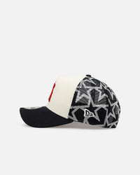 New Era Los Angeles Angels 'Forth Of July' 9FORTY A-Frame Snapback Chrome/Navy