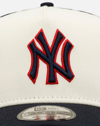 New Era New York Yankees 'Forth Of July' 9FORTY A-Frame Snapback Chrome/Navy