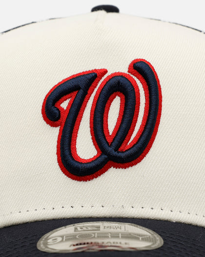 New Era Washington Nationals 'Forth Of July' 9FORTY A-Frame Snapback Chrome/Navy