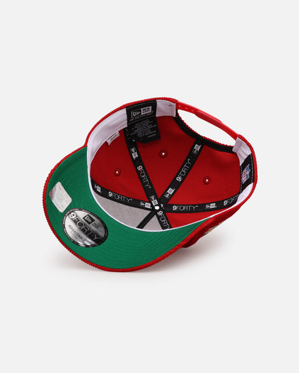 New Era San Francisco 49ers 'NFL Kickoff Cord' 9FORTY A-Frame Snapback Official Team Color