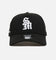 Saint Morta x New Era Logo 9FORTY A-Frame Snapback Black/White