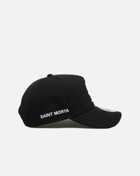 Saint Morta x New Era Logo 9FORTY A-Frame Snapback Black/White