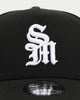 Saint Morta x New Era Logo 9FORTY A-Frame Snapback Black/White