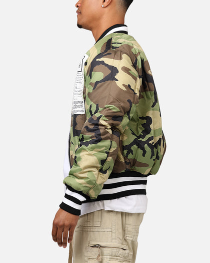New Era X Alpha Series X MLB San Diego Padres MA-1 Bomber Jacket Black