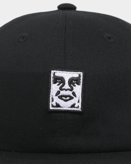 Obey Icon Patch 6-Panel Strapback Black