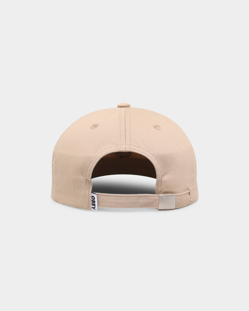 Obey Icon Patch 6-Panel Strapback Khaki