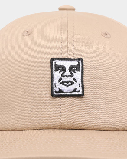 Obey Icon Patch 6-Panel Strapback Khaki