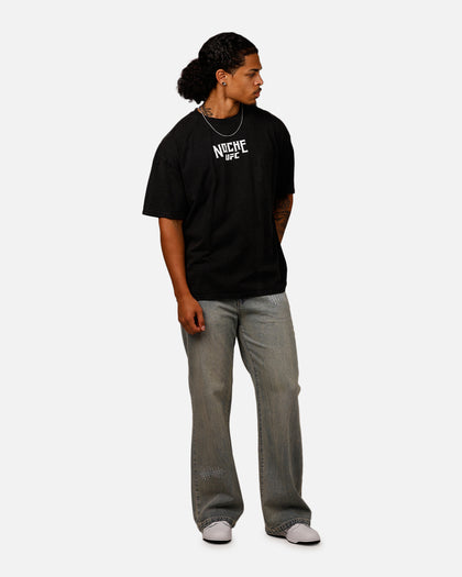 UFC By Culture Kings Noche Logo T-Shirt Black Acidwash